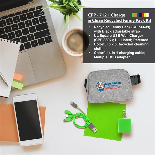 CHARGE & CLEAN RECYCLED FANNY PACK KIT... from ASI 30208 A P Specialties / AP Specialties