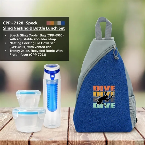 SPECK SLING NESTING & BOTTLE LUNCH SET... from ASI 30208 A P Specialties / AP Specialties