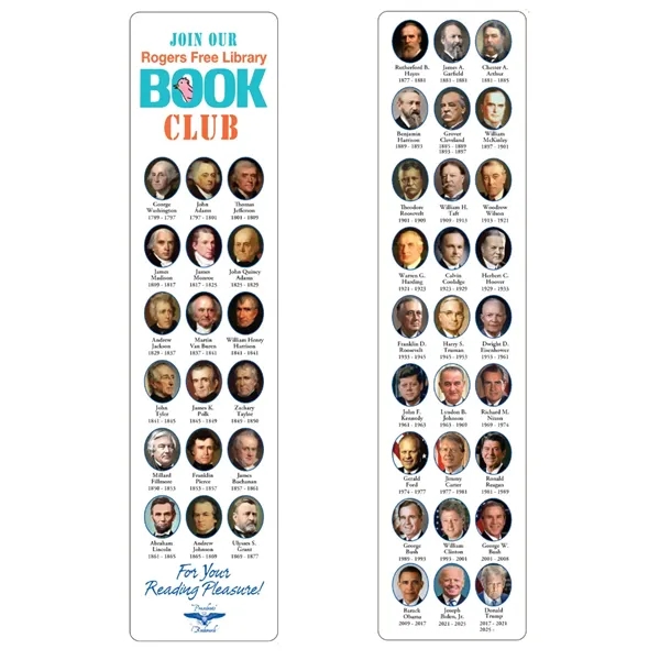 Presidential bookmarks make a great item for learning!... from ASI 42393 Budgetcard Inc