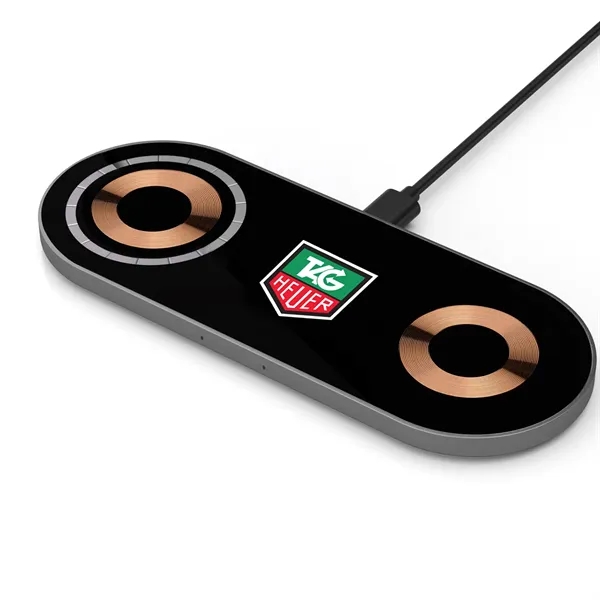 Glass Top Dual Wireless Charging Pad... from ASI 68507 The Magnet Group