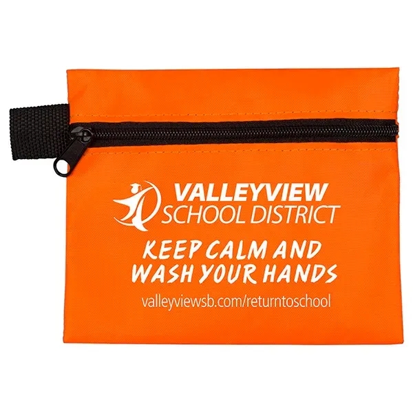 5" x 4 1/4" 210 Denier polyester zippered pouch with loop... from ASI 62660 Innovation Line
