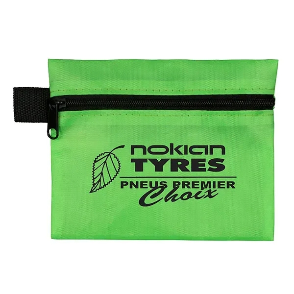 5" x 4 1/4" 210 Denier polyester zippered pouch with loop... from ASI 62660 Innovation Line