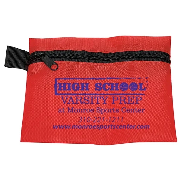 9 piece first aid kit with bandages, citrus-scented hand sanitizer gel,... from ASI 62660 Innovation Line