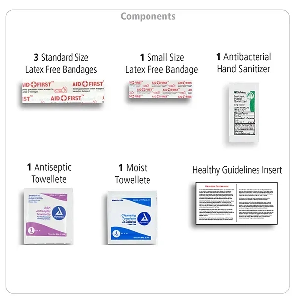 8 piece first aid kit in a zippered pouch... from ASI 62660 Innovation Line