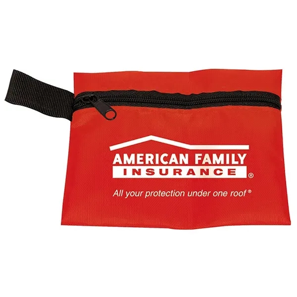 10 piece first aid kit with zippered pouch, bandages, towelettes, hand... from ASI 62660 Innovation Line