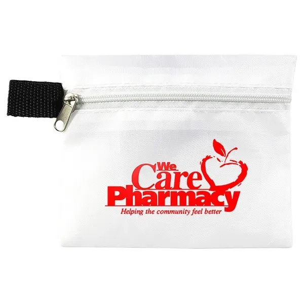 10 piece first aid kit with zippered pouch, bandages, towelettes, hand... from ASI 62660 Innovation Line