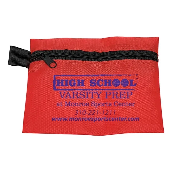 5" x 4 1/4" polyester and vinyl zippered pouch with 10-piece... from ASI 62660 Innovation Line