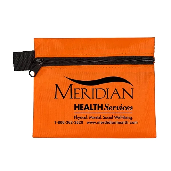 5" x 4 1/4" polyester and vinyl zippered pouch with 10-piece... from ASI 62660 Innovation Line