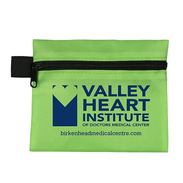 5" x 4 1/4" polyester and vinyl zippered pouch with 10-piece... from ASI 62660 Innovation Line