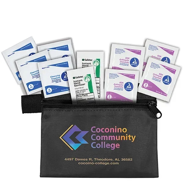 5" x 4 1/4" polyester and vinyl zippered pouch with 10-piece... from ASI 62660 Innovation Line