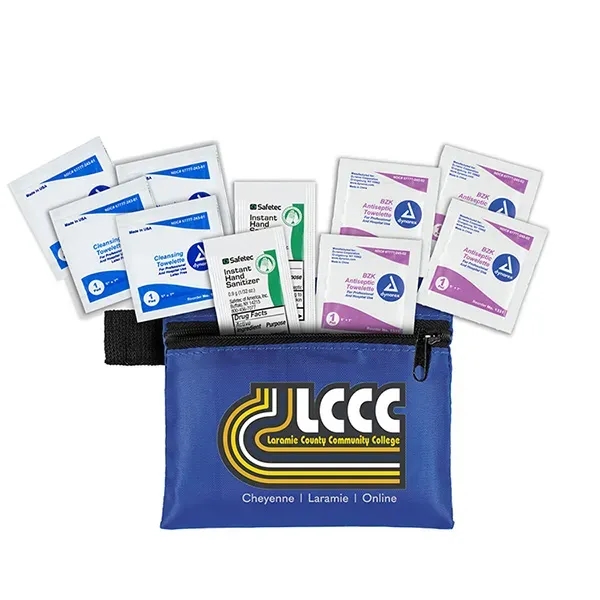 5" x 4 1/4" polyester and vinyl zippered pouch with 10-piece... from ASI 62660 Innovation Line