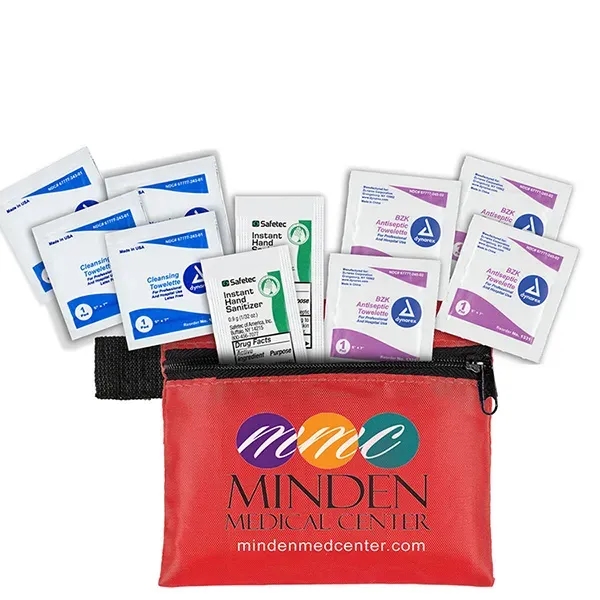 5" x 4 1/4" polyester and vinyl zippered pouch with 10-piece... from ASI 62660 Innovation Line