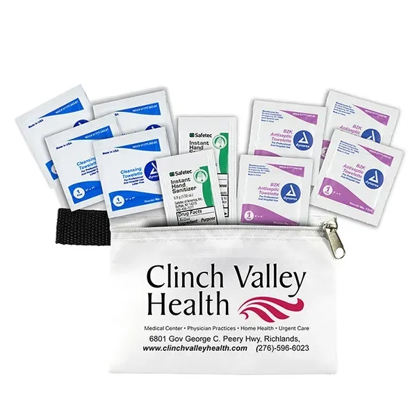 5" x 4 1/4" polyester and vinyl zippered pouch with 10-piece... from ASI 62660 Innovation Line