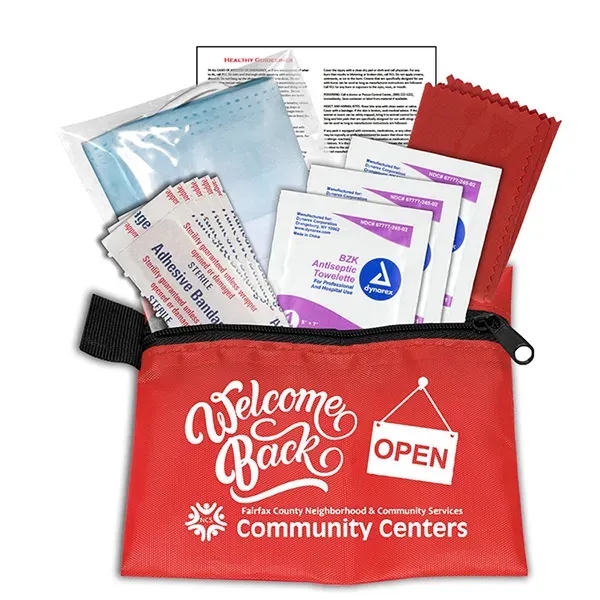 5" x 4 1/4" polyester and vinyl zip pouch with 11... from ASI 62660 Innovation Line