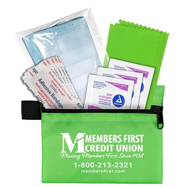 5" x 4 1/4" polyester and vinyl zip pouch with 11... from ASI 62660 Innovation Line