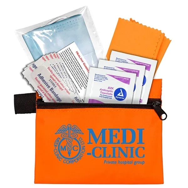 5" x 4 1/4" polyester and vinyl zip pouch with 11... from ASI 62660 Innovation Line