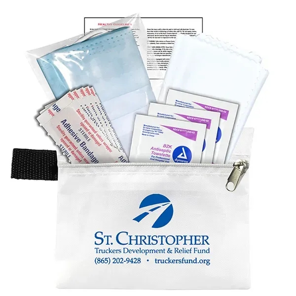 5" x 4 1/4" polyester and vinyl zip pouch with 11... from ASI 62660 Innovation Line