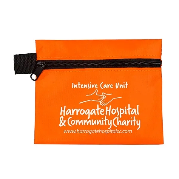 5" x 4 1/4" polyester and vinyl zip pouch with 11... from ASI 62660 Innovation Line