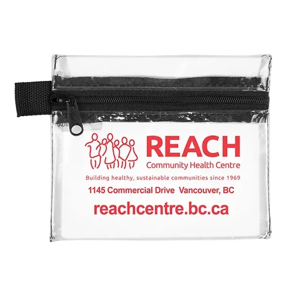 5" x 4 1/4" polyester and vinyl zip pouch with 11... from ASI 62660 Innovation Line