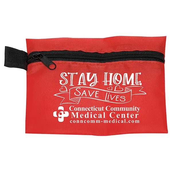 5" x 4 1/4" polyester and vinyl zip pouch with 11... from ASI 62660 Innovation Line
