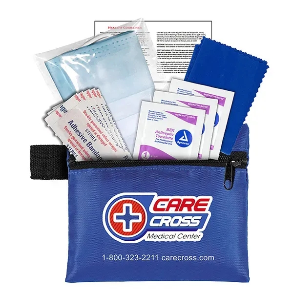 5" x 4 1/4" polyester and vinyl zip pouch with 11... from ASI 62660 Innovation Line