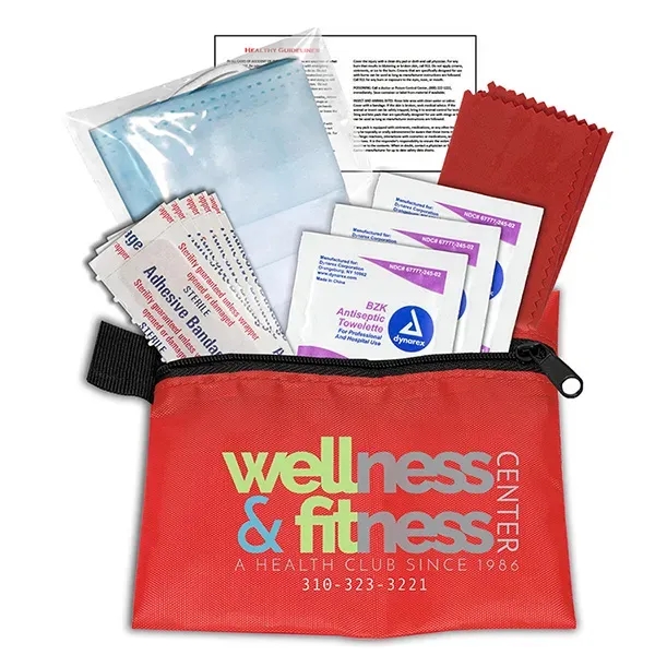 5" x 4 1/4" polyester and vinyl zip pouch with 11... from ASI 62660 Innovation Line