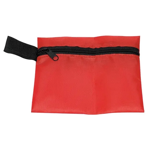 5" x 4 1/4" polyester and vinyl zip pouch with 11... from ASI 62660 Innovation Line