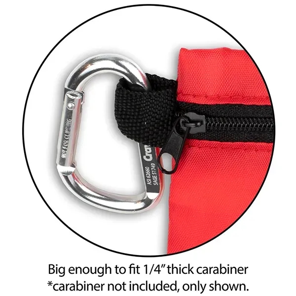 5" x 4 1/4" polyester and vinyl zip pouch with 11... from ASI 62660 Innovation Line