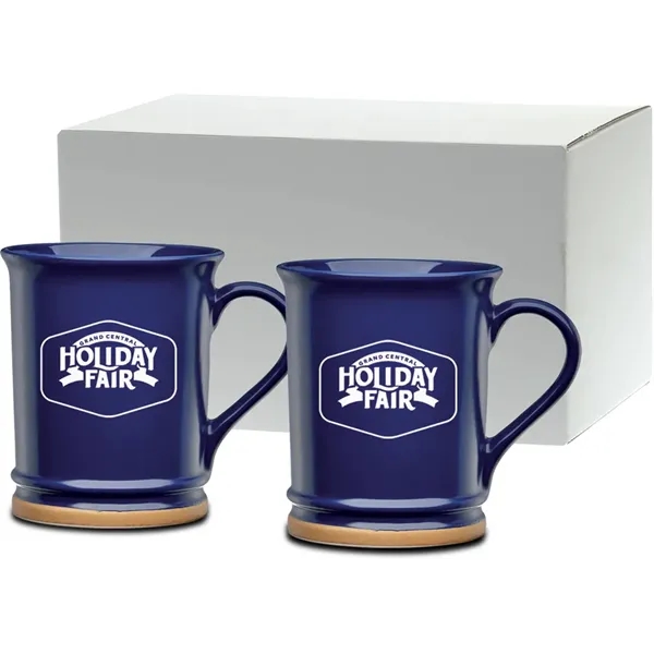 15 oz. ceramic mug with unique flared lip and light brown... from ASI 71920 Moderne Glass Company Inc / Glass America®