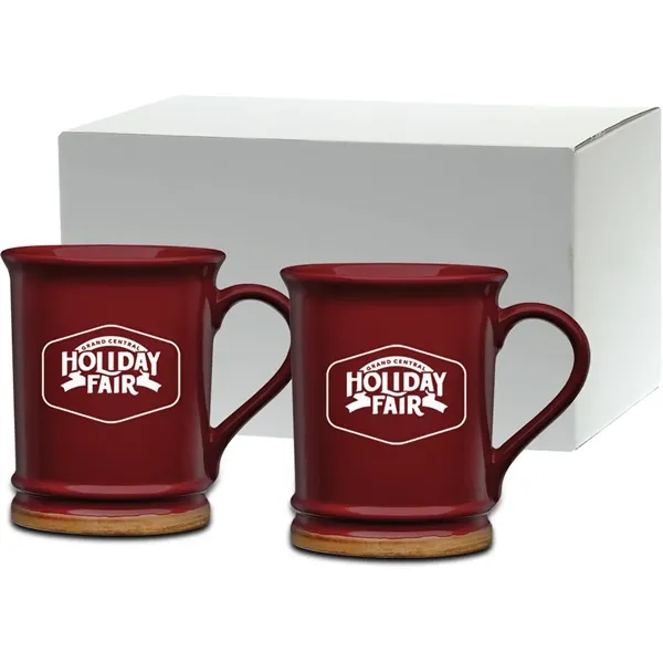 15 oz. ceramic mug with unique flared lip and light brown... from ASI 71920 Moderne Glass Company Inc / Glass America®