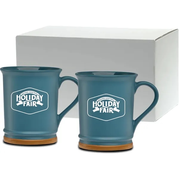 15 oz. ceramic mug with unique flared lip and light brown... from ASI 71920 Moderne Glass Company Inc / Glass America®