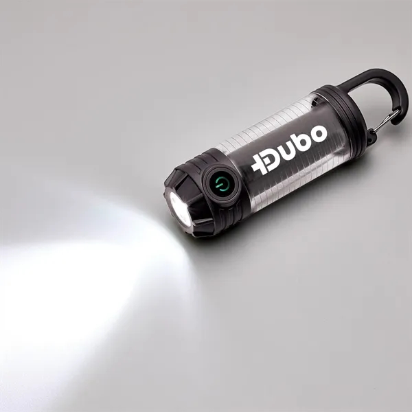 5" long LED rechargeable compact lantern and flashlight with a carabiner... from ASI 46170 Compass Industries Inc