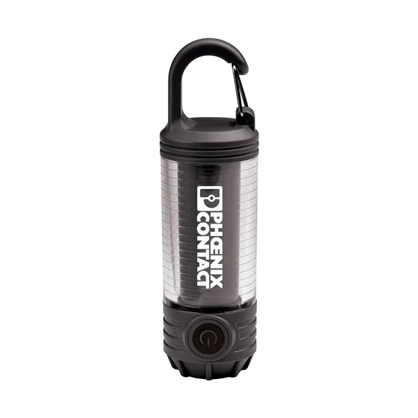 5" long LED rechargeable compact lantern and flashlight with a carabiner... from ASI 46170 Compass Industries Inc