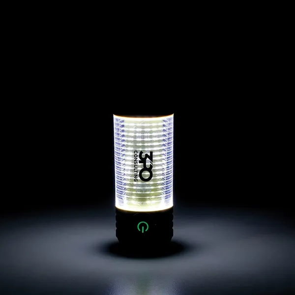 5" long LED rechargeable compact lantern and flashlight with a carabiner... from ASI 46170 Compass Industries Inc