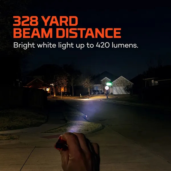 Compact yet powerful flashlight boasts an incredible 328-yard light beam at... from ASI 46170 Compass Industries Inc