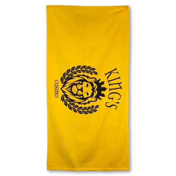 100% cotton terry velour beach towel that measures 30" x 60"... from ASI 79750 Pro Towels