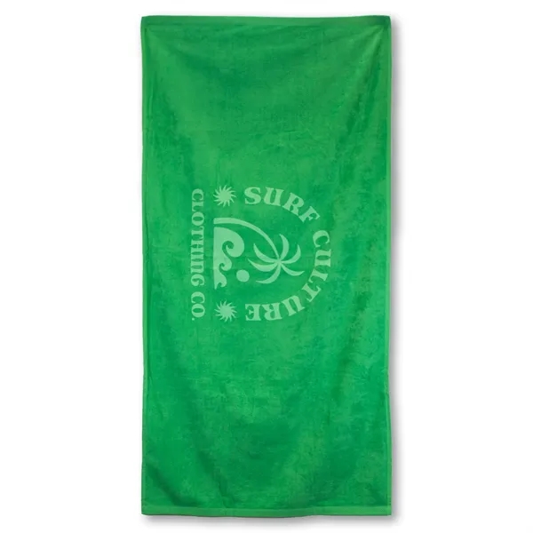 100% cotton terry velour beach towel that measures 30" x 60"... from ASI 79750 Pro Towels