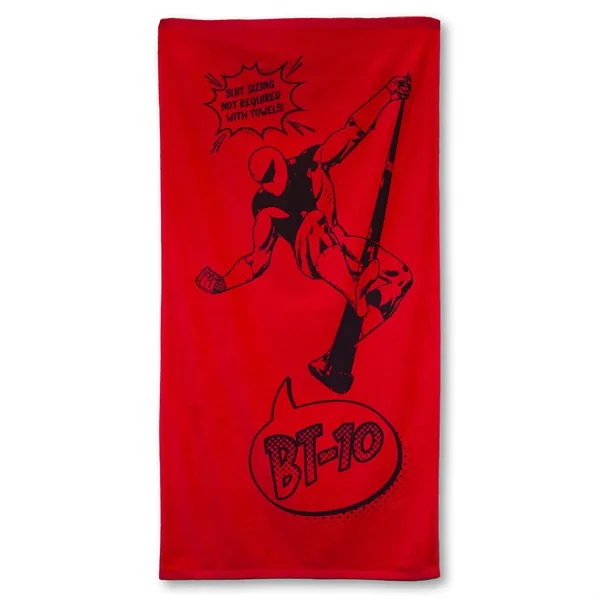 100% cotton terry velour beach towel that measures 30" x 60"... from ASI 79750 Pro Towels