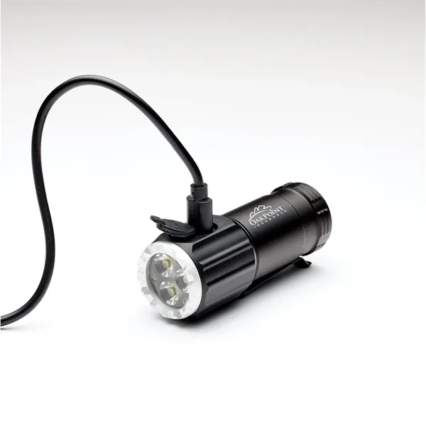 3.1" long LED rechargeable micro flashlight packs a serious punch at... from ASI 46170 Compass Industries Inc