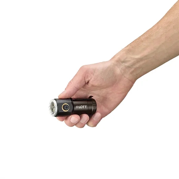 3.1" long LED rechargeable micro flashlight packs a serious punch at... from ASI 46170 Compass Industries Inc