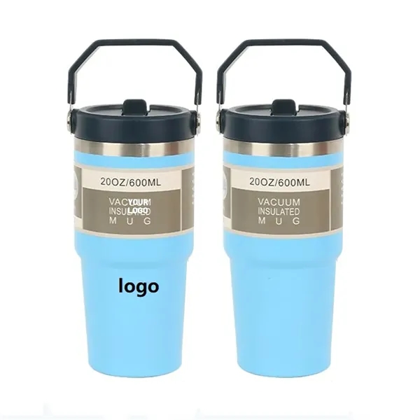 20 oz. double-wall insulated thermal tumbler with handle and imprint option... from ASI 37218 Athena Promo (tm)