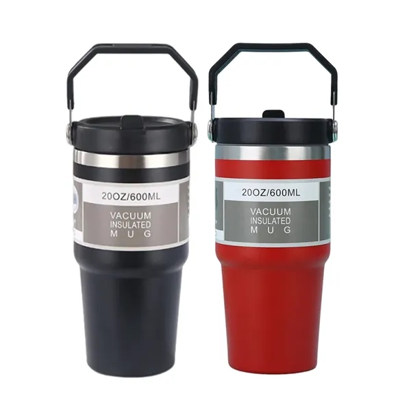 20 oz. double-wall insulated thermal tumbler with handle and imprint option... from ASI 37218 Athena Promo (tm)