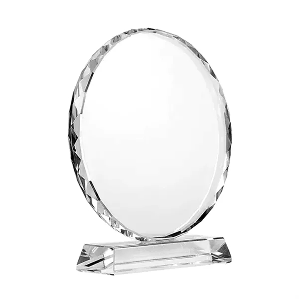 Crystal clear award trophy plus laser engraving on 1 location plus... from ASI 37218 Athena Promo (tm)