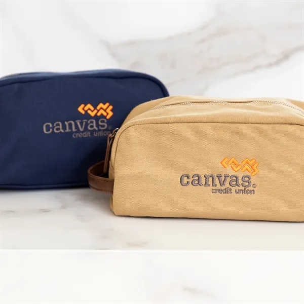 11.41" w x 18.5" h, Recycled canvas exterior with recycled leatherette... from ASI 90913 Terry Town