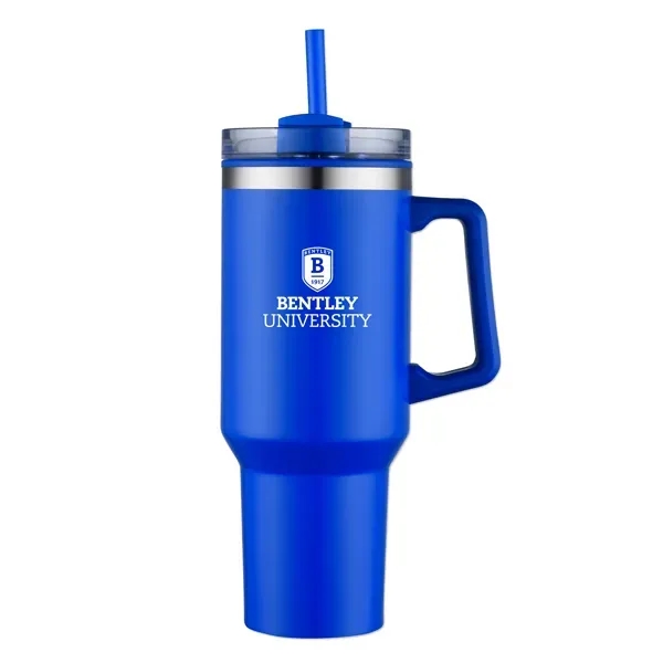 40-ounce stainless steel travel mug with insulation, handle, lid, and straw.... from ASI 98360 WOWLine / WOWLine®