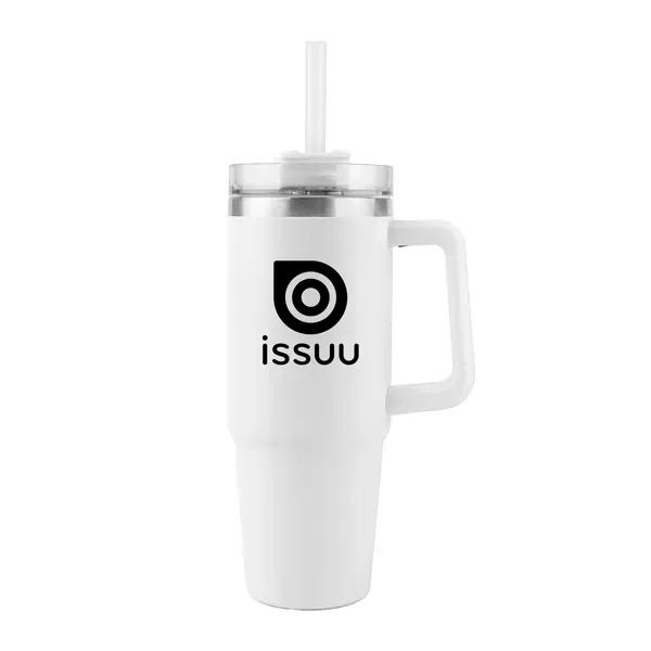 30-ounce stainless steel travel mug with double-wall insulation and straw lid.... from ASI 98360 WOWLine / WOWLine®