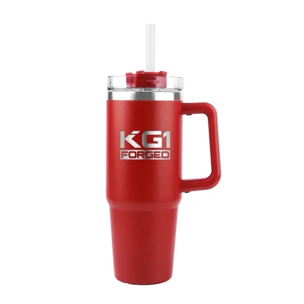30-ounce stainless steel travel mug with double-wall insulation and straw lid.... from ASI 98360 WOWLine / WOWLine®