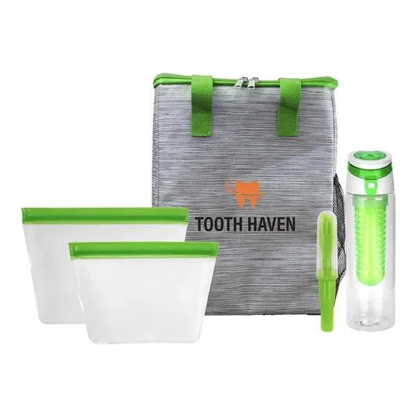 Reusable Beverage & Cutlery Tote Set... from ASI 30208 A P Specialties / AP Specialties