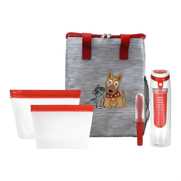 Reusable Beverage & Cutlery Tote Set... from ASI 30208 A P Specialties / AP Specialties