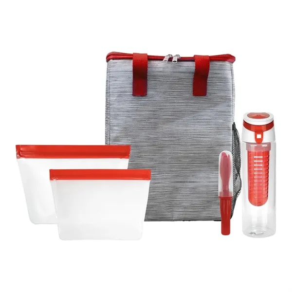 Reusable Beverage & Cutlery Tote Set... from ASI 30208 A P Specialties / AP Specialties